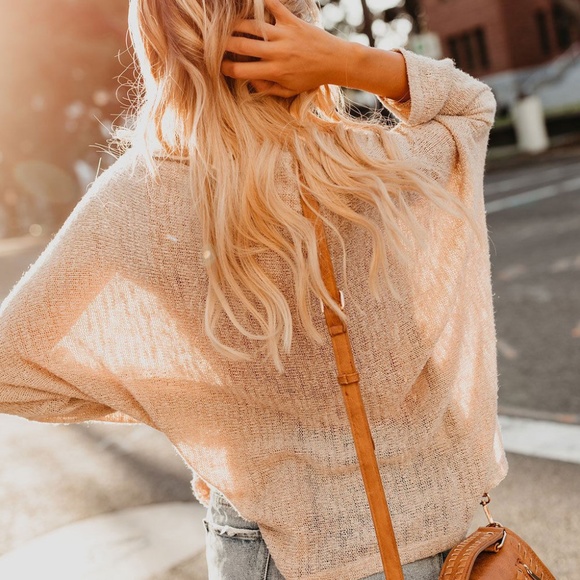 DENVER Slouchy Light Weight Off Shoulder Sweater - Picture 3 of 5